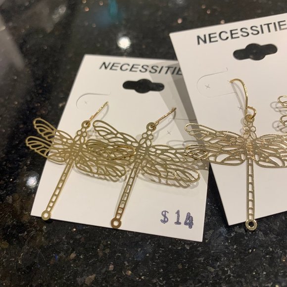 DRAGON FLY EARRINGS - Picture 3 of 3